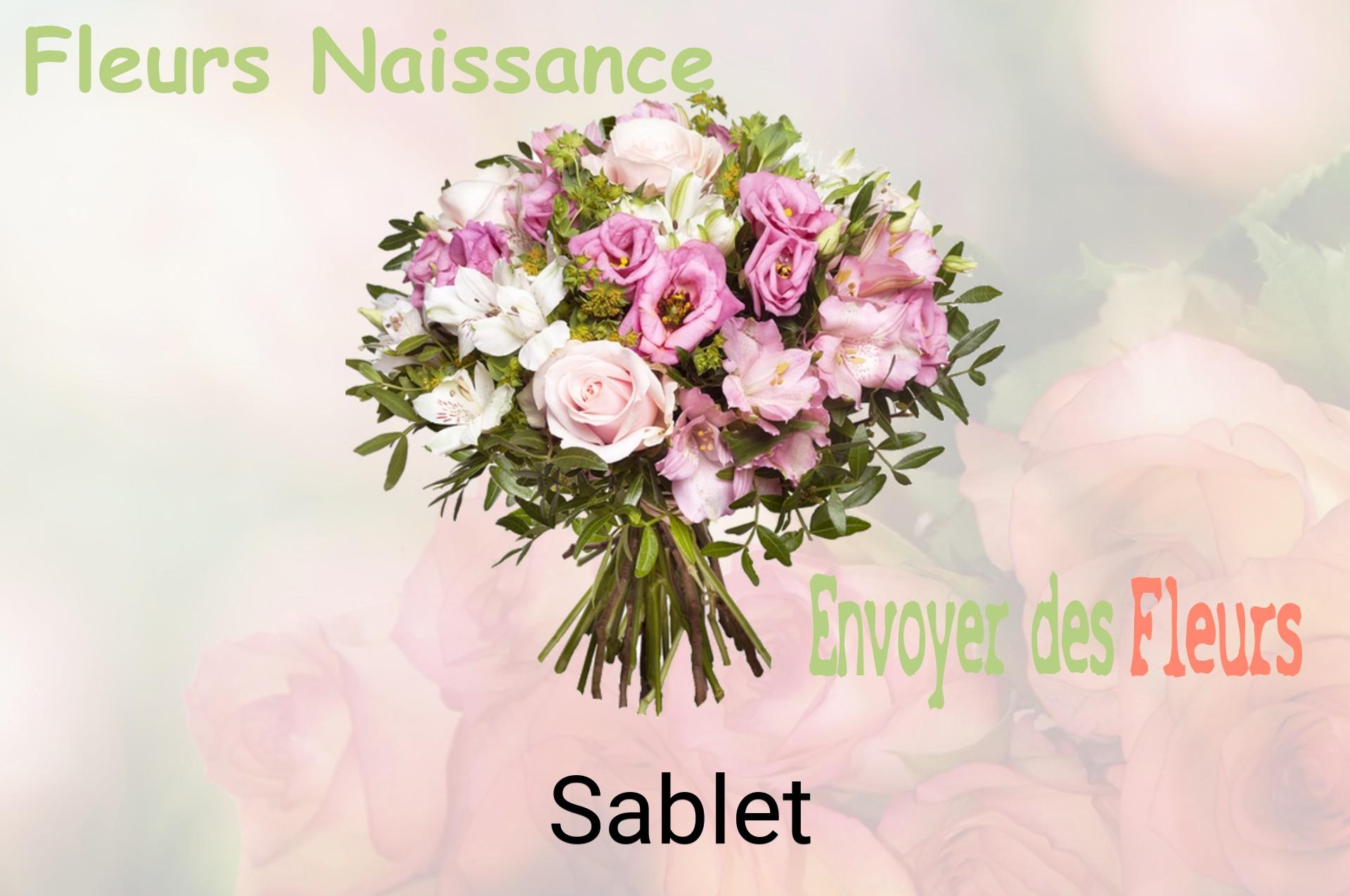Bouquet de fleurs de naissance livré à Sablet